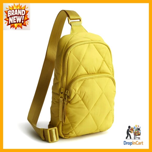 Featherweight Sling Backpack Daypack Adjustable Strap Water Repellent Nylon